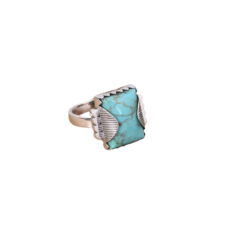 Handmade Kingman Turquoise Sterling Silver Ring - Perfect Gift for Mother's Day and Anniversaries