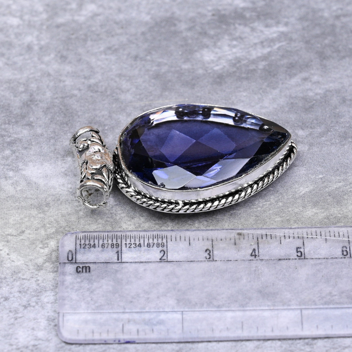 Tanzanite Pendant Necklace | 925 Sterling Silver | Handmade Gemstone Jewelry Gift for Her