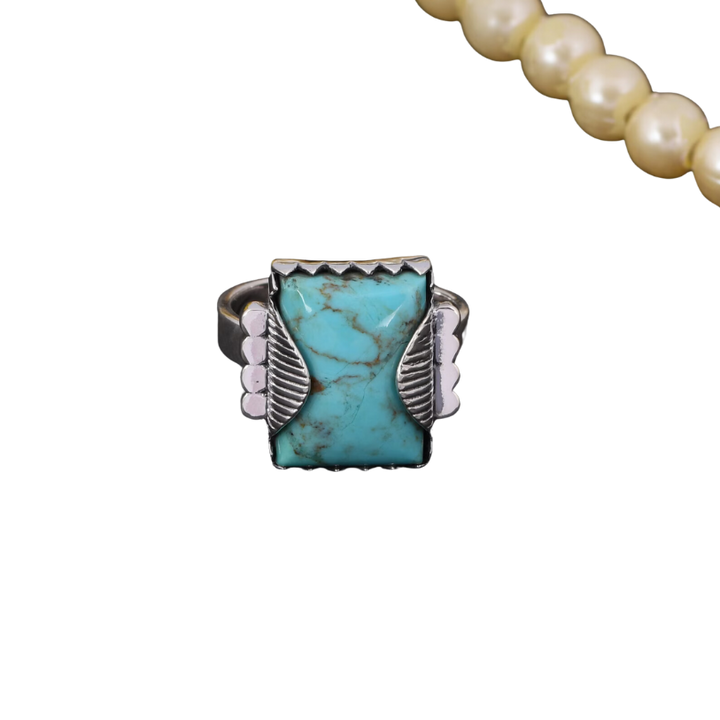 Handmade Kingman Turquoise Sterling Silver Ring - Perfect Gift for Mother's Day and Anniversaries