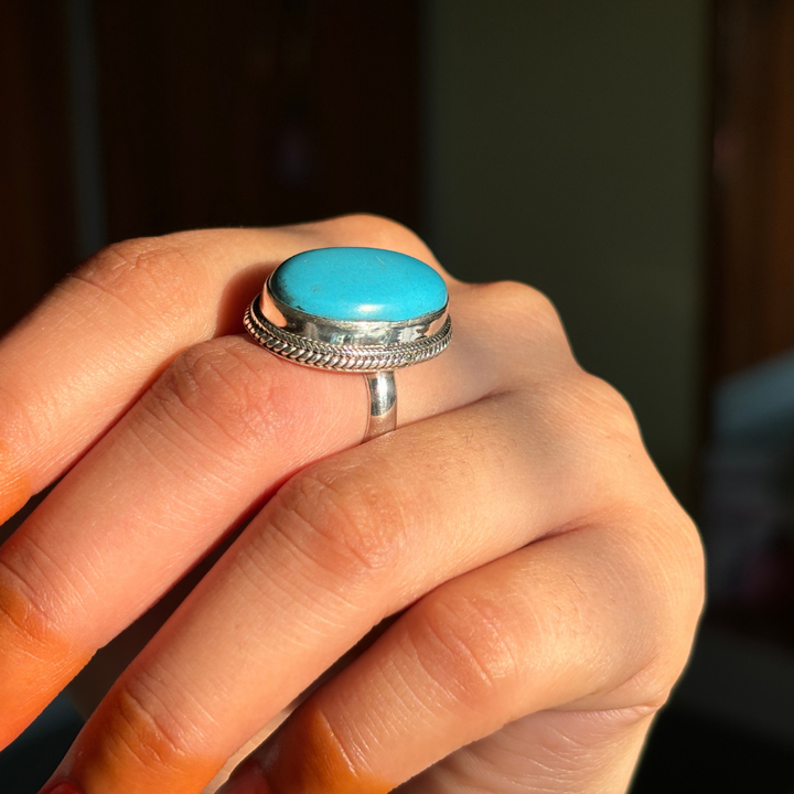 Genuine Larimar Ring