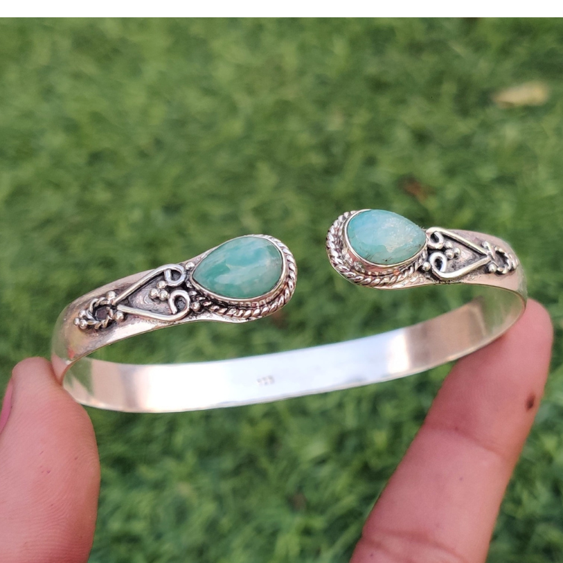 925 Sterling Silver Handmade Adjustable Women’s Bangle